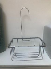 Chrome Metal Easy Fit Shower Tidy