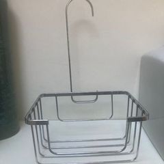 Chrome Metal Easy Fit Shower Tidy