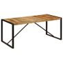 Dining Table Solid Rough Mango Wood 180 cm Image 2