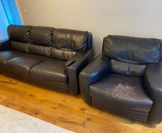 Brown Leather Couch