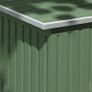 9ft x 4ft Corrugated Garden Metal Storage Shed Outdoor Equipment Tool Box with Kit Ventilation & Doors Light Green Image 4