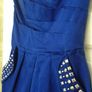 LIPSY LONDEN Beautiful Cobalt Blue Cotton Dress (size 12) Image 3