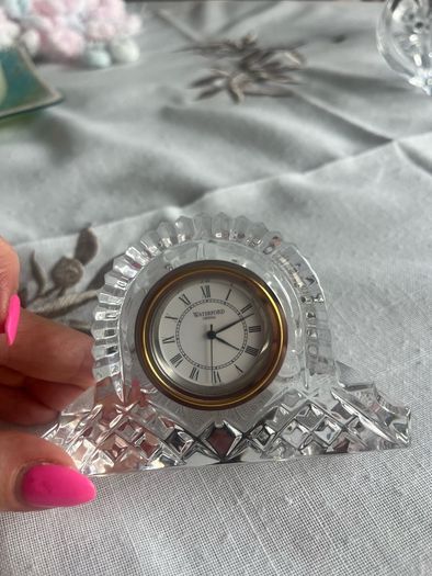 Waterford crystal small mantel clock