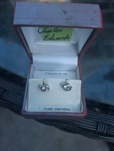 Lovely Vintage Charles Edwards Sterling Silver Earrings