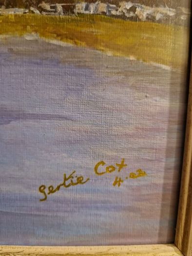 Signed oil painting Gertie Cox