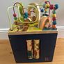 Wooden activity center, wooden building blocks Image 4