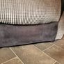 Two seater grey/black couch Image 8