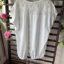 top white & lace top with parka back one size new collection brand Image 8