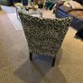 Leopard print upholstered chair Image 3