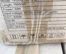 25x T8 22W led light tube 150cm AHC
