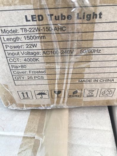25x T8 22W led light tube 150cm AHC