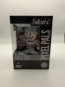 New PDP Pixel Pals Fallout 4: Vault Boy Black & White Collectible Lighted Figure