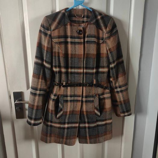 Brown  Wool Blend coat, size 10 F&F