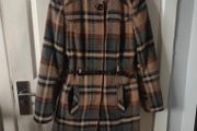 Brown  Wool Blend coat, size 10 F&amp;F