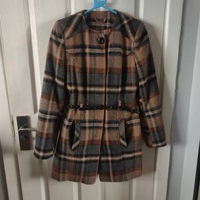 Brown  Wool Blend coat, size 10 F&F