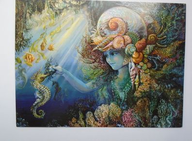 Birthday card, Josephine Wall artwork, "Shell child", Cards, Stationary