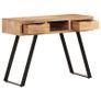 Desk 110x50x75 cm Solid Acacia Wood with Live Edges Image 3