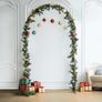 Balloon Arch Backdrop Stand,2.2m Height Gold Metal Arch Stand for Wedding,Christmas,Birthday Party Ceremony Bridal Baby Shower Event Decor (Balloons not included) Image 4