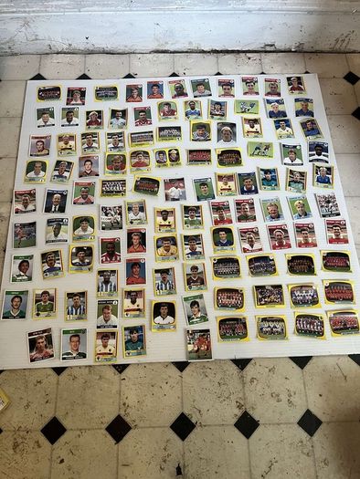 panini football stickers vintage