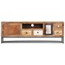 TV Cabinet 120x30x40 cm Solid Reclaimed Wood Image 8