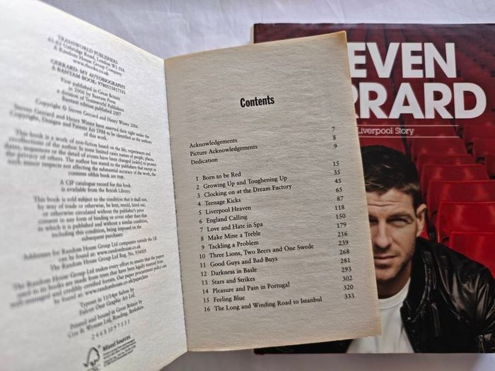 Steven Gerrard Liverpool Books Bundle