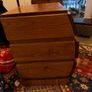 Hardwood bedside lockers, Ikea shelf and stool, Phil Kenyon putting mat Image 4