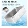 HOUSLUX Stainless Steel litter trays x 2 Image 4