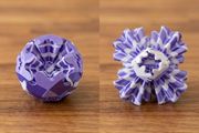Transformable 3D Gear Ball - Geometric Fidget Toy (Size M: 7-11cm)