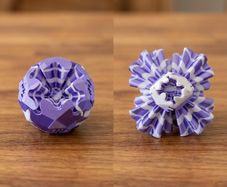Transformable 3D Gear Ball - Geometric Fidget Toy (Size M: 7-11cm)