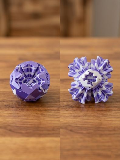 Transformable 3D Gear Ball - Geometric Fidget Toy (Size M: 7-11cm)