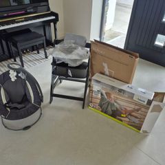 Hauck high chair and bouncer