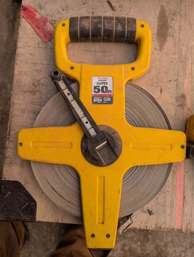 Tajima 34-HSP50MW Engineer Super Measuring Tape, 50 m/10 mm, with nylon coating
