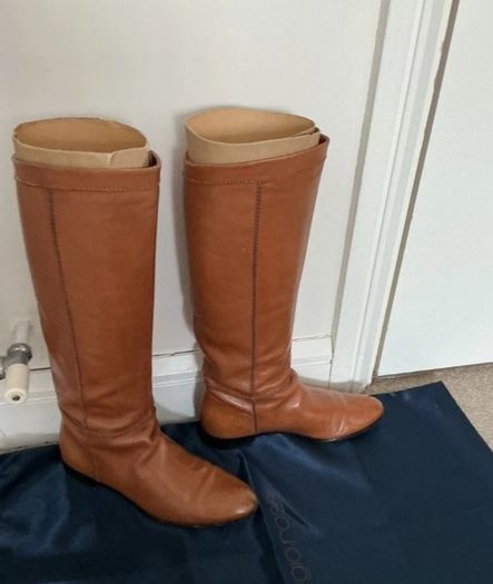 Authentic Sergio Rossi tall equestrian boots size 4