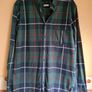 mens JOULES long sleeve shirt Size Medium classic fit tartan check navy green Image 2