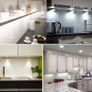 Under Cabinet Light Kit, LED Puck Lights, 15W, 1500LM, Cool White, Display Cabinet Lighting, Disc Light for Kitchen, Closet, Counter, Cupboard, Shelf, Wardrobe and More, Set of 6 Image 2