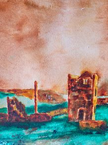 copper coast Waterford watercolour