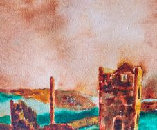 copper coast Waterford watercolour