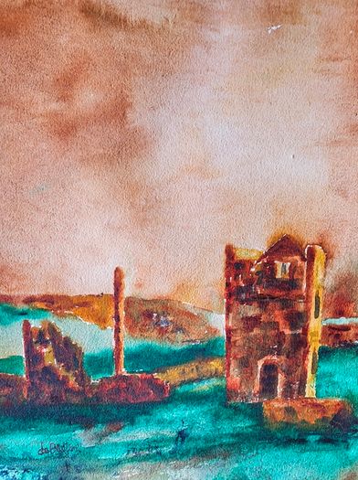 copper coast Waterford watercolour