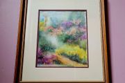 Vintage abstract floral watercolour