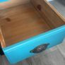 Upcycled Vintage Dressing Table & Mirror (Teal / Turquoise) Image 2