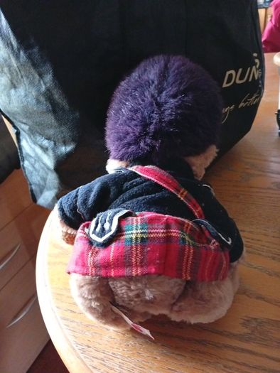 Keel Toys Scottish Piper Bear plush toy