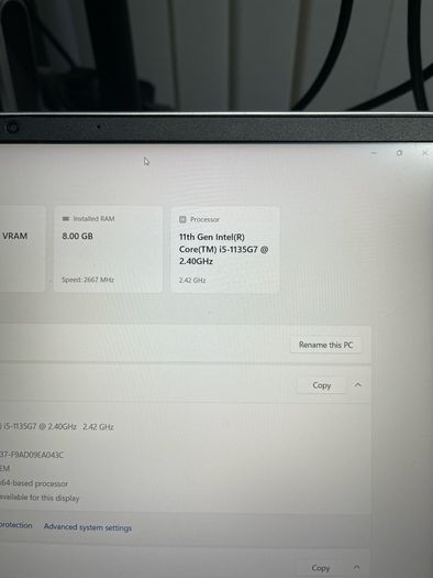 HP ProBook i5 pro 11 gen 8/512 Windows 11 pro