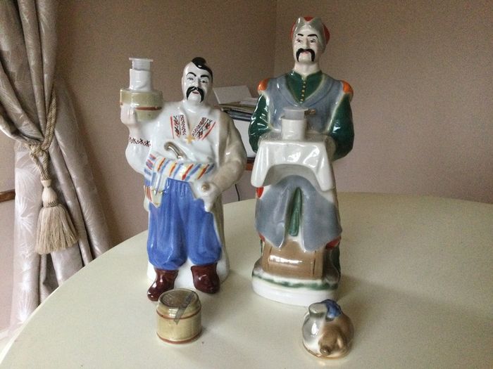 China - Character Decanters X 2