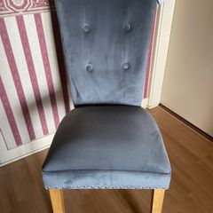 Chair Grey Velet (Brand New with Tags)