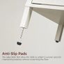 Beside Table with Charging Station, Side Table with Storage, Bedside Cabinet with USB Ports and Outlets, Wooden Nightstand for Bedroom, Living Room White and Black Image 8