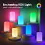 Rechargeable Lamp, RGB&10 Brightness Touch 1800mah Cordless & Rechargeable for Bedroom & Touch Lamps Portable Lamp for Bedroom,Night Light Kids Night Light Baby, Adult Gifts Image 2