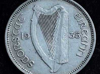 Ireland - 1935 - Shilling - Bull - Silver - KM.6 - [2756]