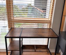 Computer Desk with Storage Shelves