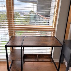 Computer Desk with Storage Shelves