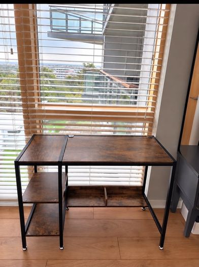 Computer Desk with Storage Shelves
